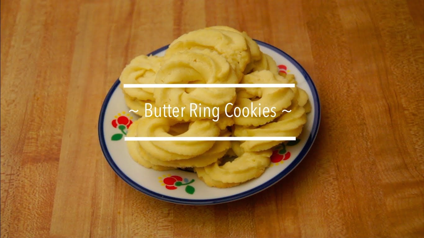 Making Butter Ring Cookies ë²í°ë§ (success!)